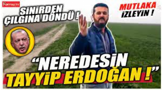 Elektriği kesilen çiftçiler tarlada isyan etti: Neredesin Tayyip Erdoğan