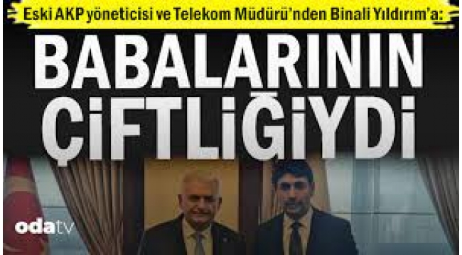 Eski Türk Telekom Müdürü'nden Yıldırım paylaşımı