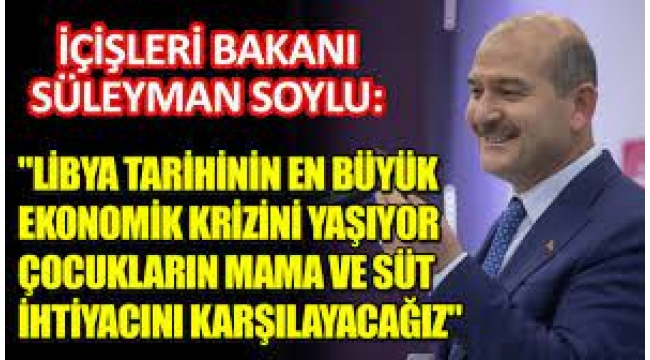 Libya'da çocukların mama ve süt ihtiyacını karşılayacağız