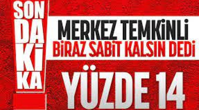 Merkez Bankası faizi yüzde 14'te sabit bıraktı