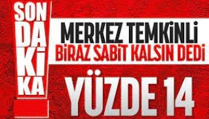 Merkez Bankası faizi yüzde 14'te sabit bıraktı