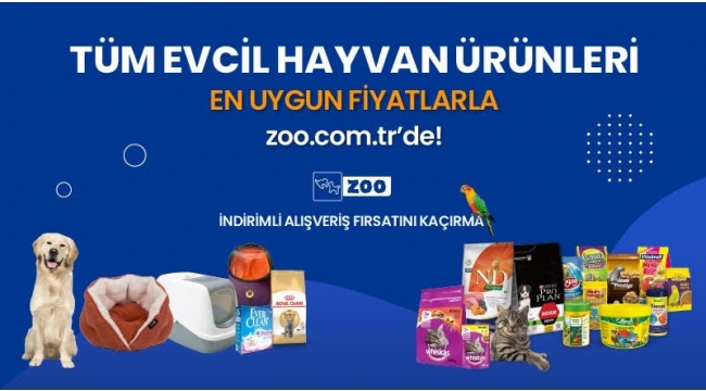Petshop Ürünleri Avantajlı Fiyatlarla Zoo.com.tr 'de!