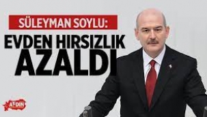 Süleyman Soylu: Hırsızlık azaldı