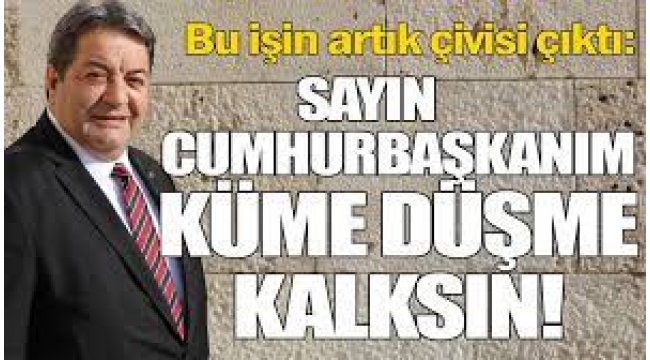 Süper Lig'de Küme Düşme Kalksın Talebi!