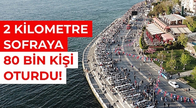 Üsküdar`da 2 Kilometrelik İftar Sofrası! 