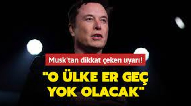 Elon Musk: Japonya yok olacak