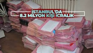 İstanbul nüfusu 16 milyon, 8.2 milyon icra dosyası var