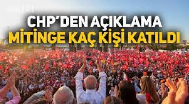 Mitinge yaklaşık 600 bin kişi katıldı"