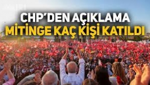 Mitinge yaklaşık 600 bin kişi katıldı"