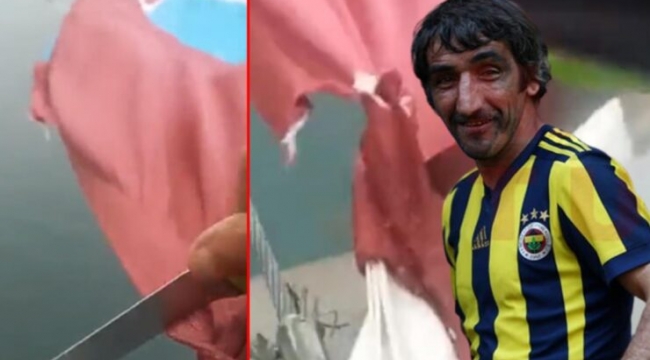 Rambo Okan'ın Trabzonspor bayrağını kestiği anlar