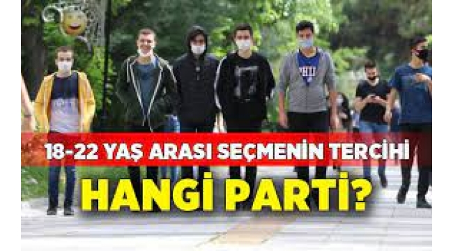 18-22 yaş arası yeni seçmenin tercihi belli oldu!