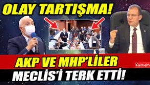 AKP ile MHP arasında tartışma… Meclisi terk ettiler