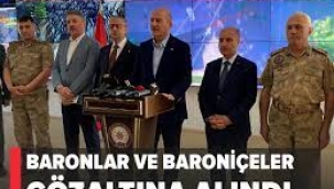 Bakan Soylu duyurdu: Baron ve baroniçeler gözaltında