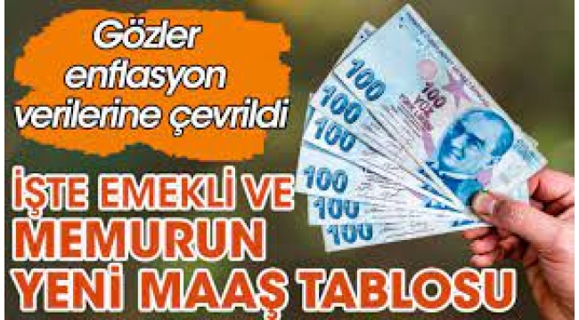 İşte emekli ve memurun tahmini yeni maaş tablosu
