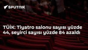 Tiyatro salonu sayısı yüzde 44, seyirci sayısı yüzde 84 azaldı...