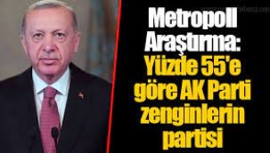 Yüzde 55'e Göre AKP Zenginlerin Partisi