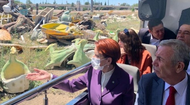 Meral Akşener, ANKAPARK enkazını gezdi: Vatandaşın ütüldüğünü gördük