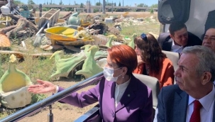 Meral Akşener, ANKAPARK enkazını gezdi: Vatandaşın ütüldüğünü gördük