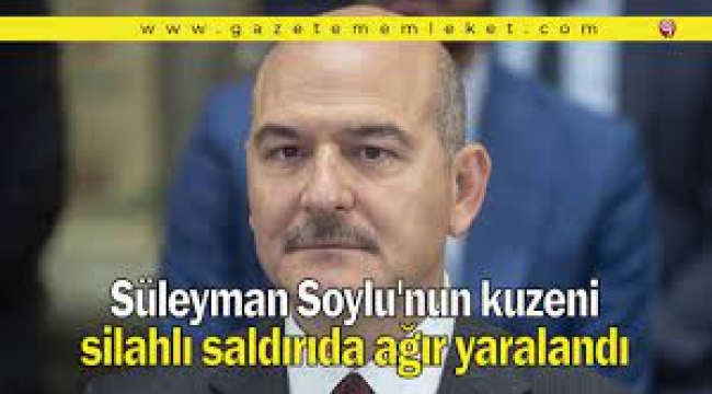 Soylu'nun kuzeni silahlı saldırıda yaralandı