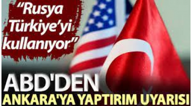 ABD'den Türkiye'ye yaptırım uyarısı