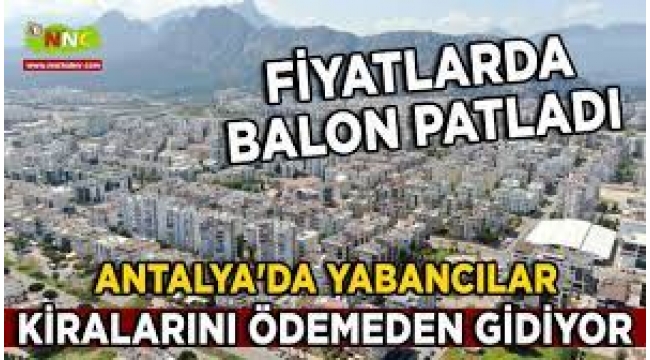 Antalya'da yabancılar kiralarını ödemeden gidiyor