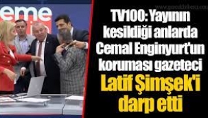 Cemal Enginyurt'un koruması gazeteci Latif Şimşek'i darp etti