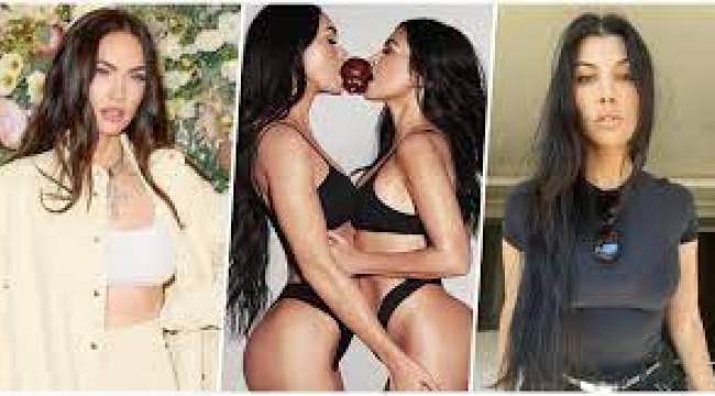 Megan Fox ve Kourtney Kardashian'ın müstehcen pozları olay oldu