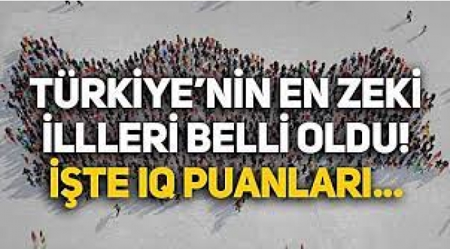 Türkiye'nin en zeki şehirleri
