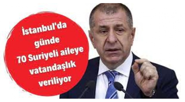 Ümit Özdağ'dan vatandaşlık verilen Suriyeli sayısı iddiası