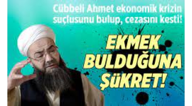 Ahmet Mahmut Ünlü ekonomik krizin sebebini buldu