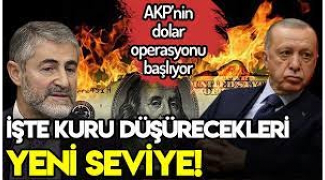 AKP'nin doları bir gecede 9 liraya düşürme planı ortaya çıktı!