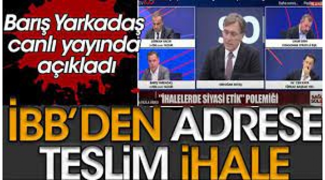 İBB'den adrese teslim ihale!