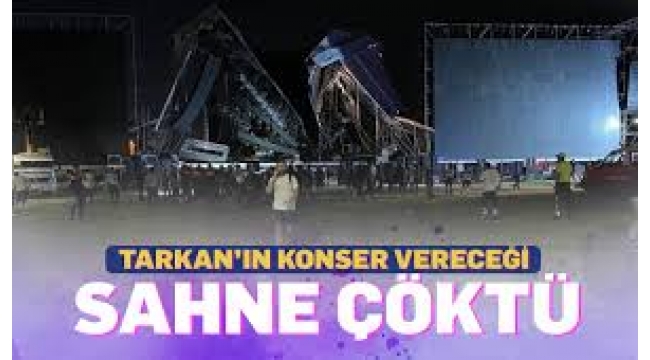 Konser vereceği sahne çöken Tarkan'dan açıklama