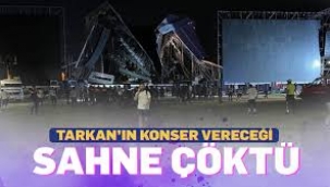 Konser vereceği sahne çöken Tarkan'dan açıklama