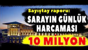 Sayıştay'dan 'Saray' raporu: Günlük harcama 10 milyon lira