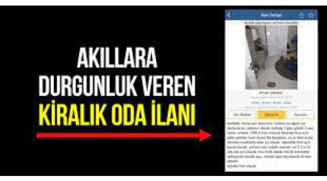 Tartışma yaratan kiralık oda ilanı