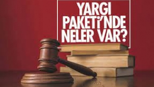 Yeni yargı paketi düzenlemesi