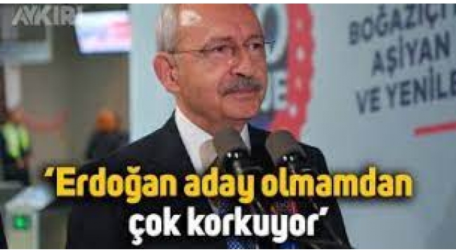 Erdoğan Cumhurbaşkanı adayı olmamdan çok korkuyor