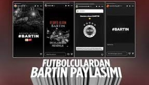  Futbolculardan Bartın mesajları
