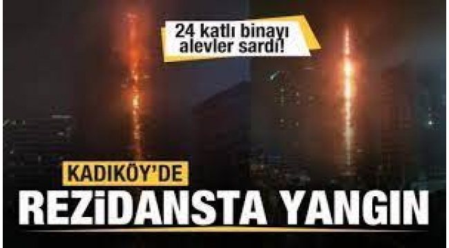 İstanbul'da lüks rezidansta büyük yangın!