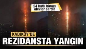 İstanbul'da lüks rezidansta büyük yangın!