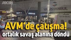 Sarıyer'de AVM'de silahlı çatışma: 2 kişi yaralandı