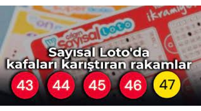 Sayısal Loto'da kafaları karıştıran tesadüf
