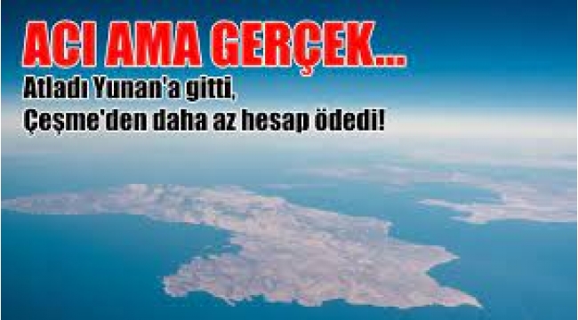 Yemek için günübirlik Yunanistan'a giden bir kişi, daha az hesap ödedi!