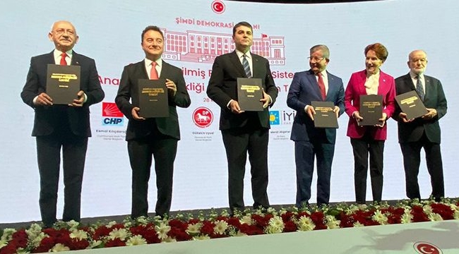 Altılı Masa'nın anayasa taslağı açıklandı