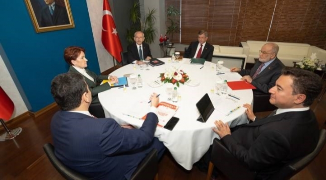 Altılı Masa toplantısı sona erdi; liderlerden ortak açıklama