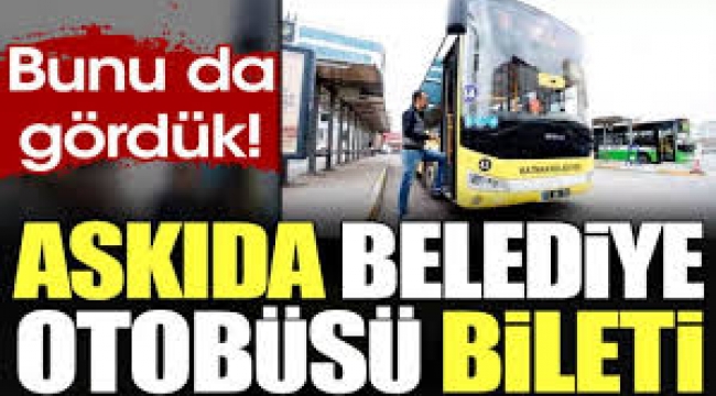 Askıda Otobüs Bileti!