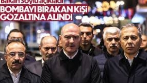 Bakan Soylu: Bombayı bırakan kişi gözaltına alındı