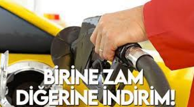 Benzine zam, motorine indirim geldi