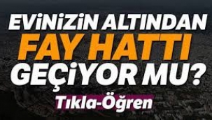 Bu Site ile Evinizin Altından Fay Hattı Geçip Geçmediğini Öğrenin!